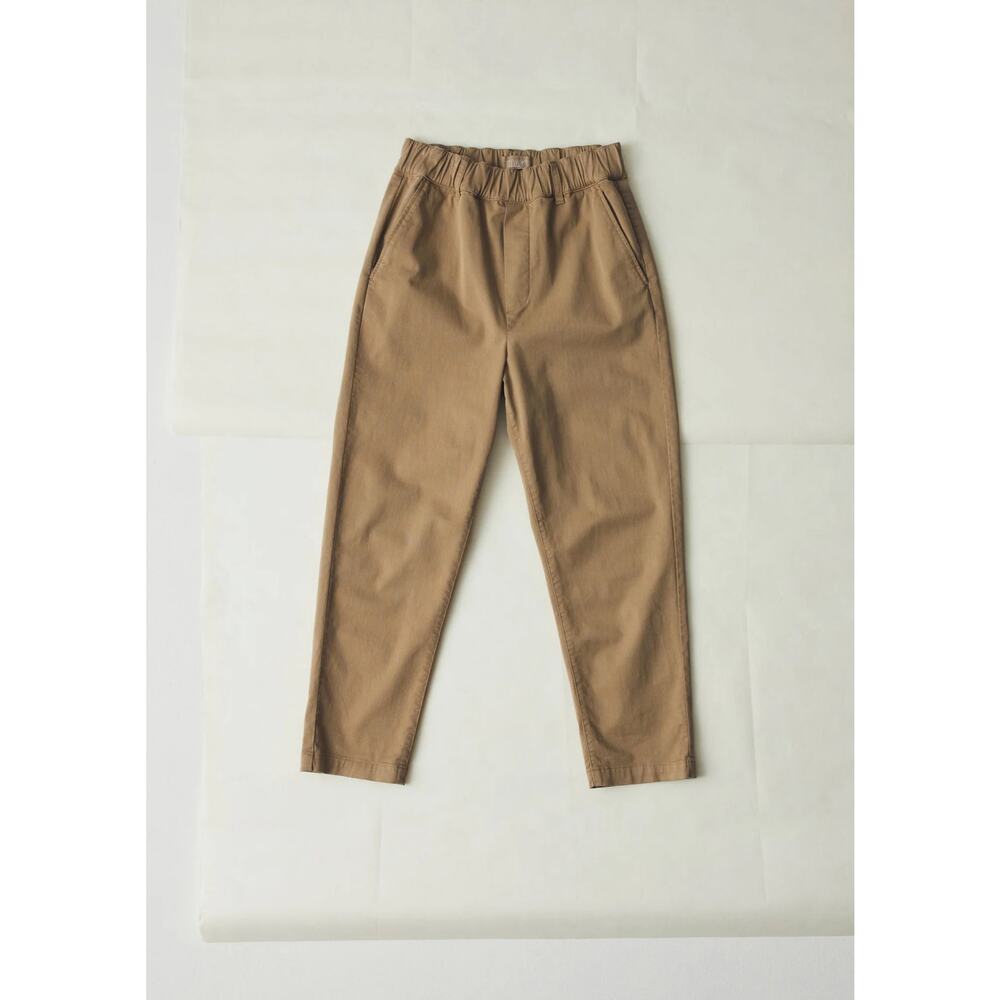 Toast Gabi Cotton Pull On Pants in Ash Brown - Picture 2 of 11